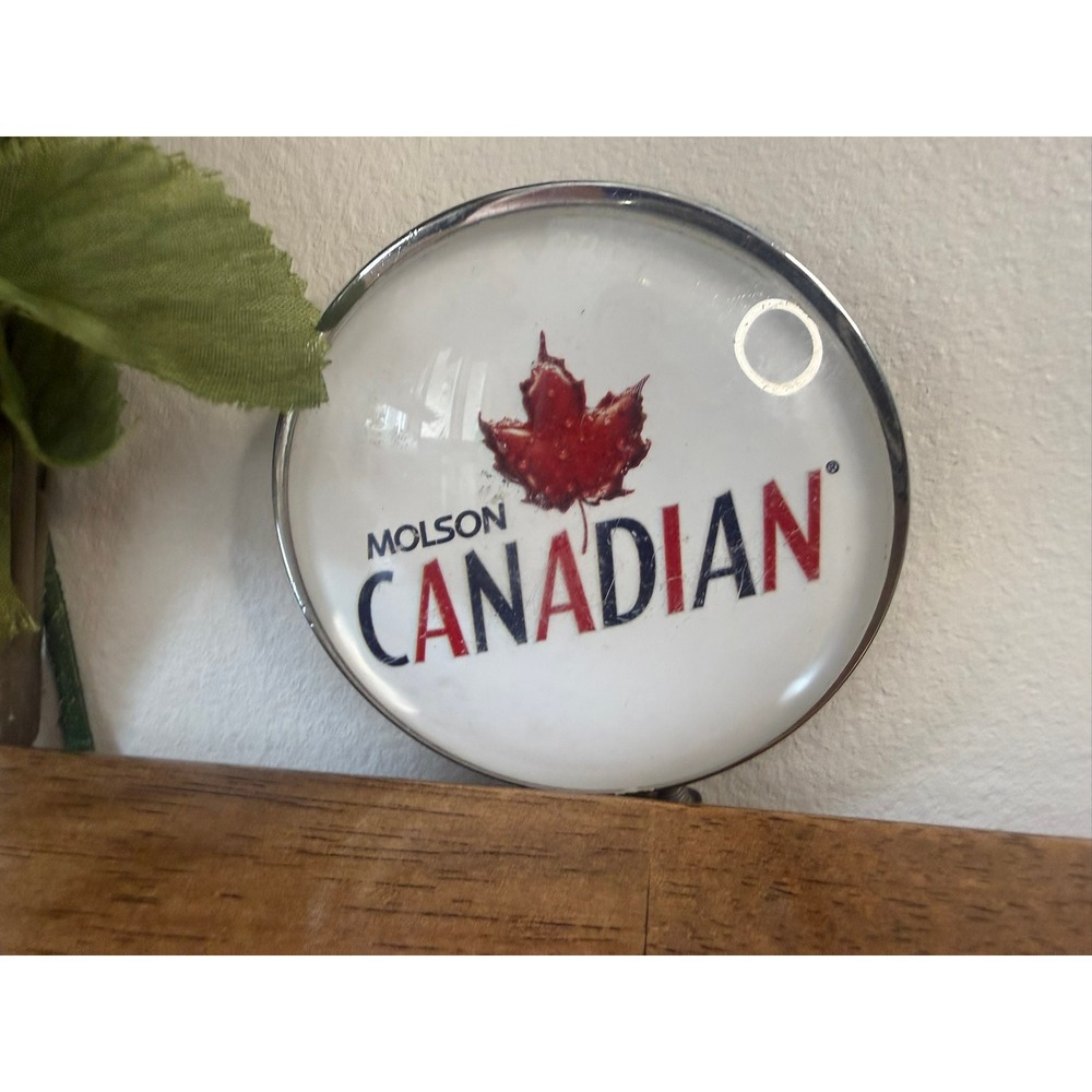 Vintage‎ Molson Canadian Beer Tap Badge Medallion Bar Pub Draft Handle Insert